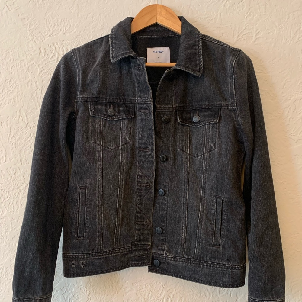 Old Navy Small Black Denim Jacket